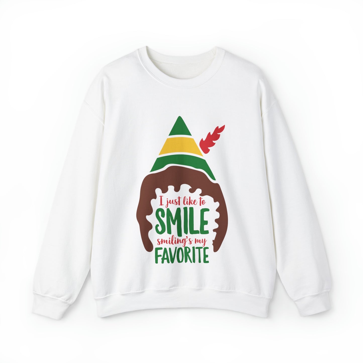 Elf - Smiling Is My Favorite Crewneck Sweatshirt