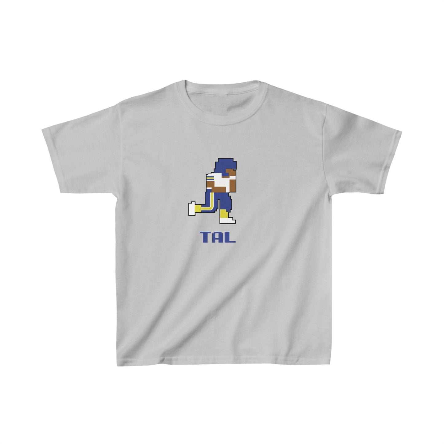 8-Bit Retro Tallmadge Football Kids Heavy Cotton T-shirt