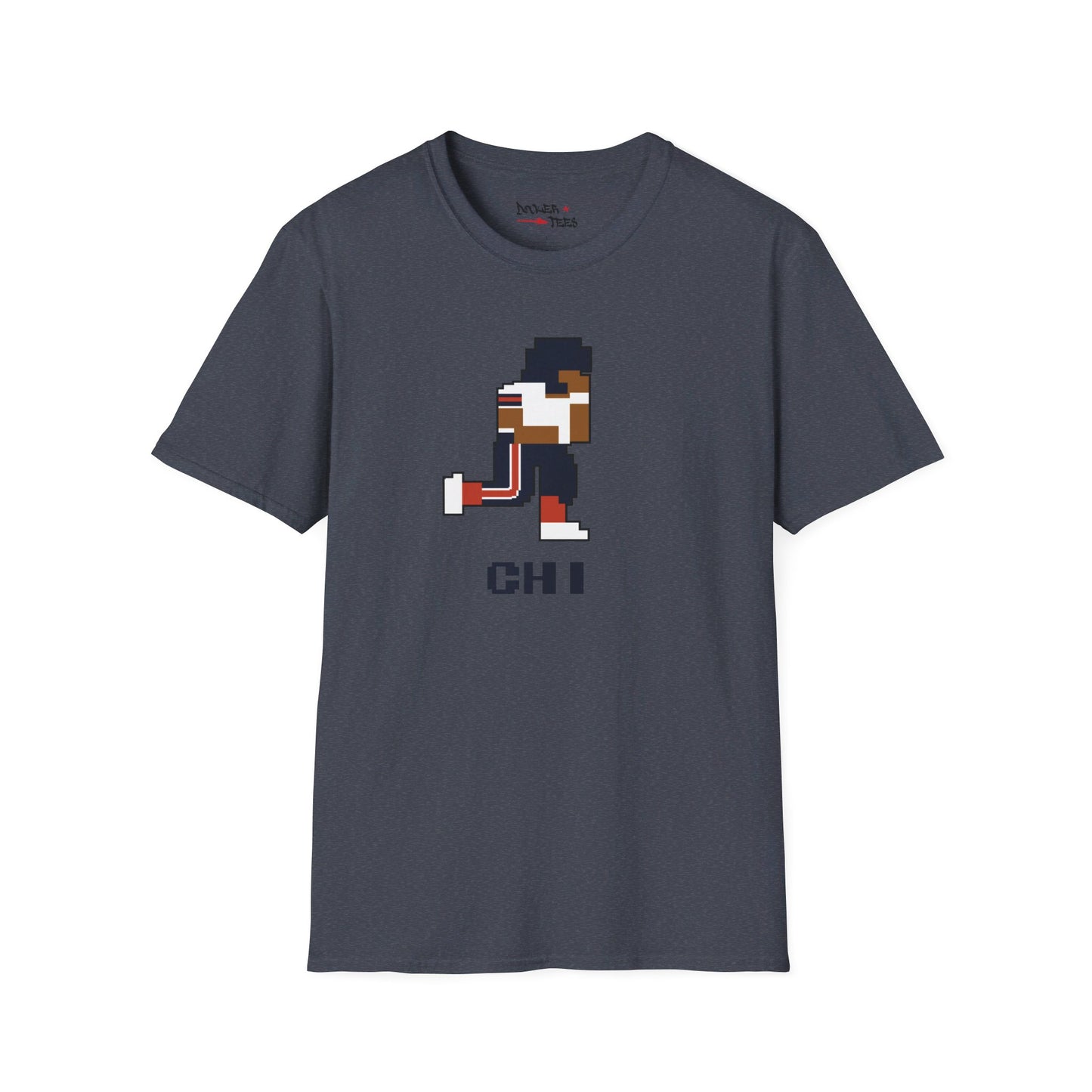 8-Bit Retro Chicago Football Unisex Softstyle T-Shirt