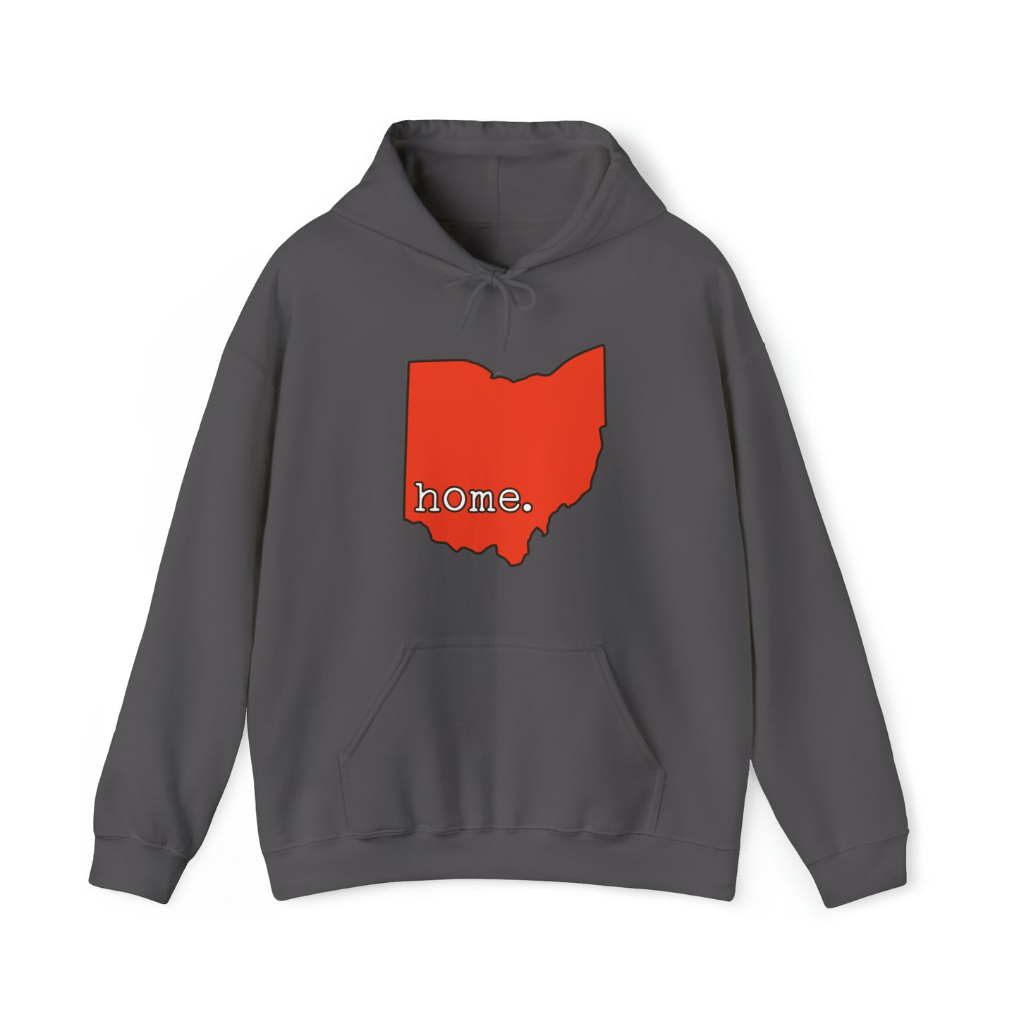 Ohio Home - Orange and Brown Hooded Sweatshirt