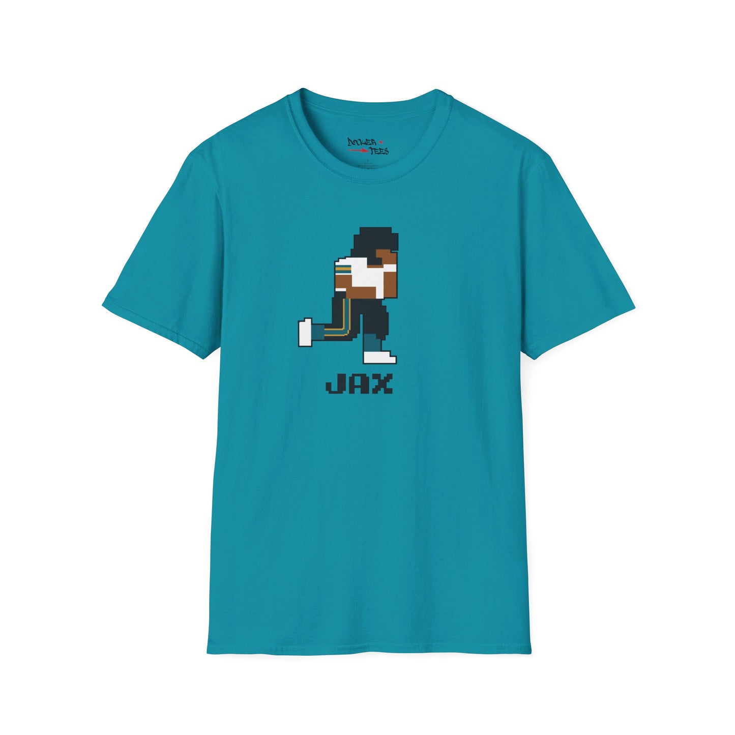 8-Bit Retro Jacksonville Football Unisex Softstyle T-Shirt