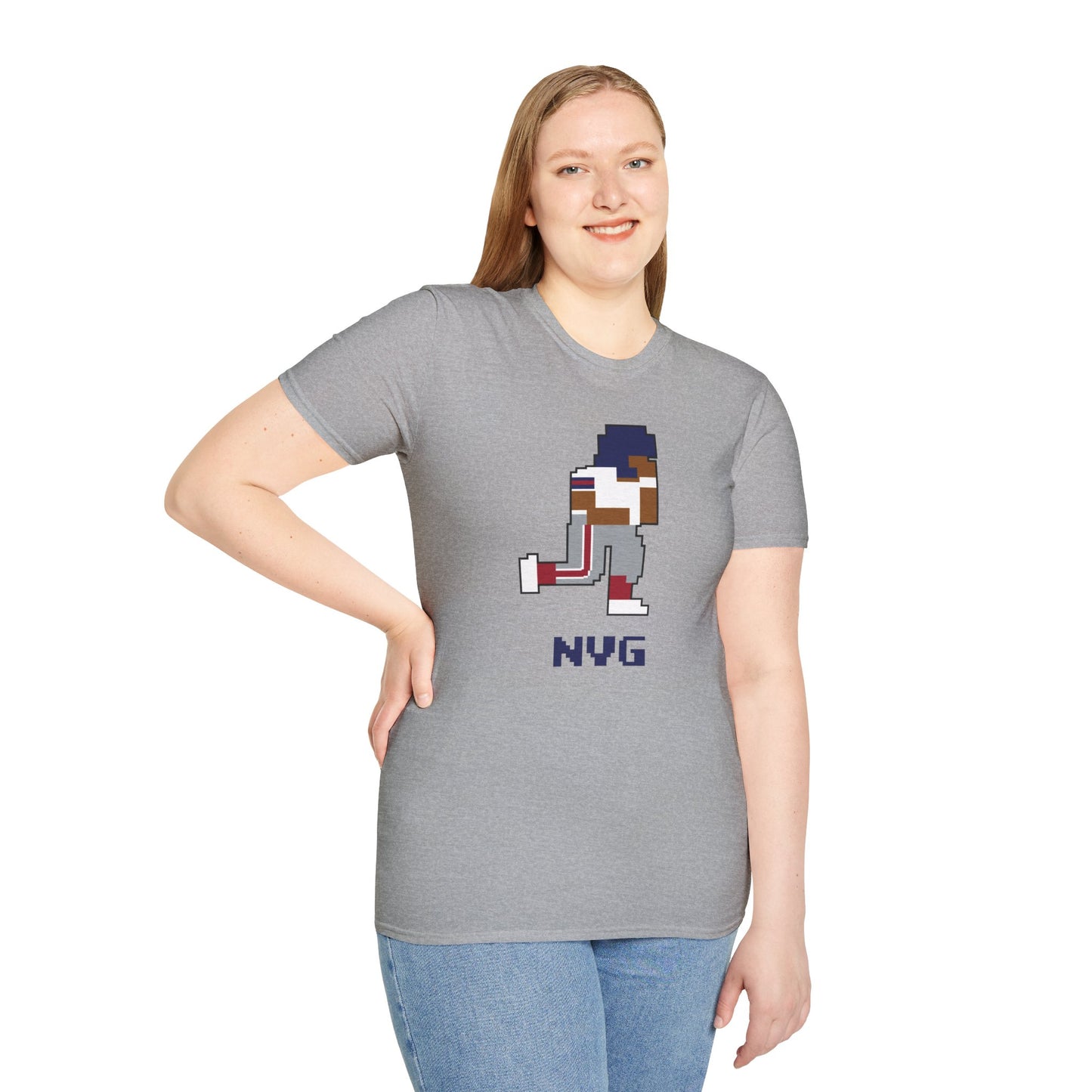 8-Bit Retro New York Giants Unisex Softstyle T-Shirt