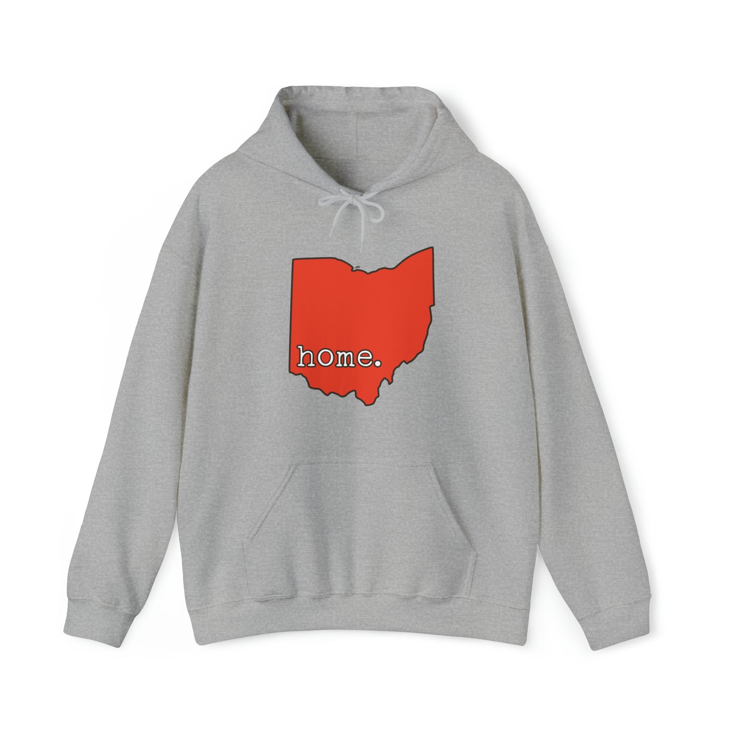 Ohio Home - Orange and Brown Hooded Sweatshirt