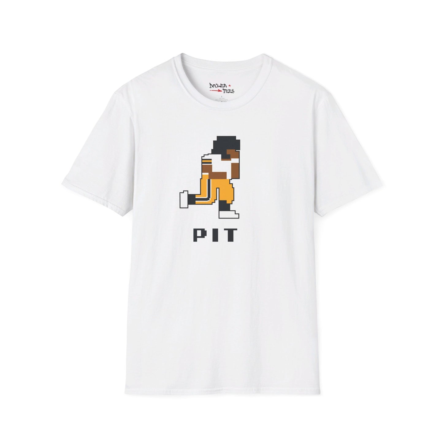 8-Bit Retro Pittsburgh Football Unisex Softstyle T-Shirt