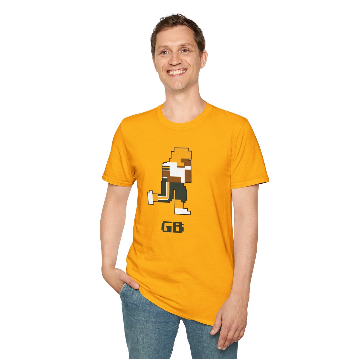 8-Bit Retro Green Bay Packers Unisex Softstyle T-Shirt