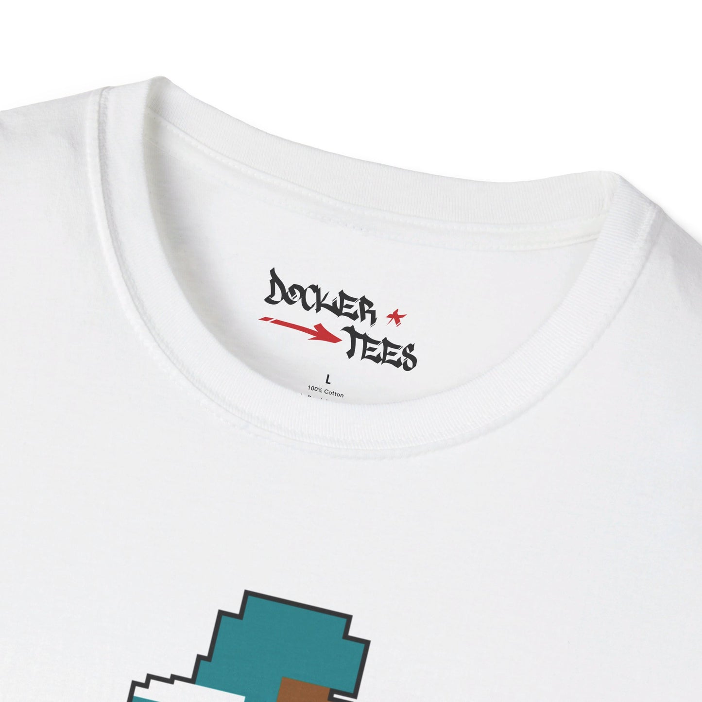 8-Bit Retro Miami Football Unisex Softstyle T-Shirt