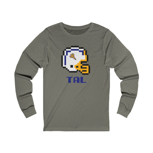 8-Bit Retro Tallmadge Helmet Unisex Long Sleeve Tee