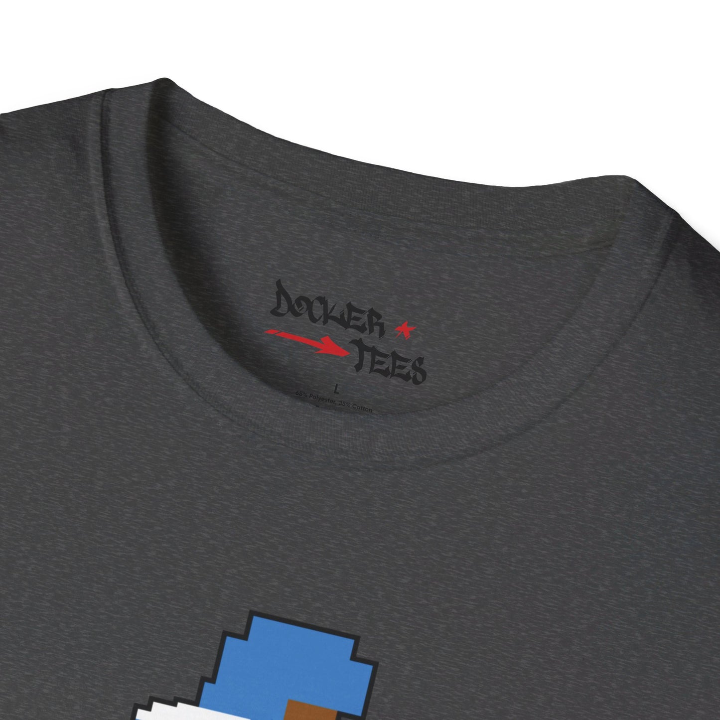 8-Bit Retro Throwback Houston Football Unisex Softstyle T-Shirt