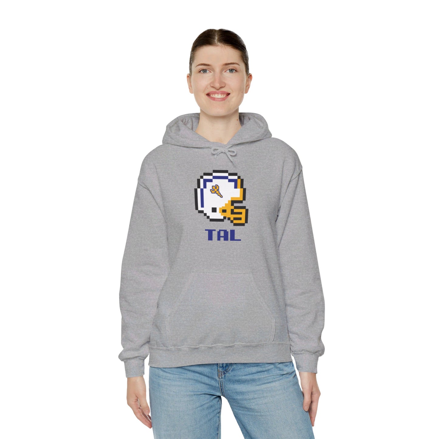 8-Bit Retro Tallmadge Helmet  Unisex Heavy Blend Hoodie