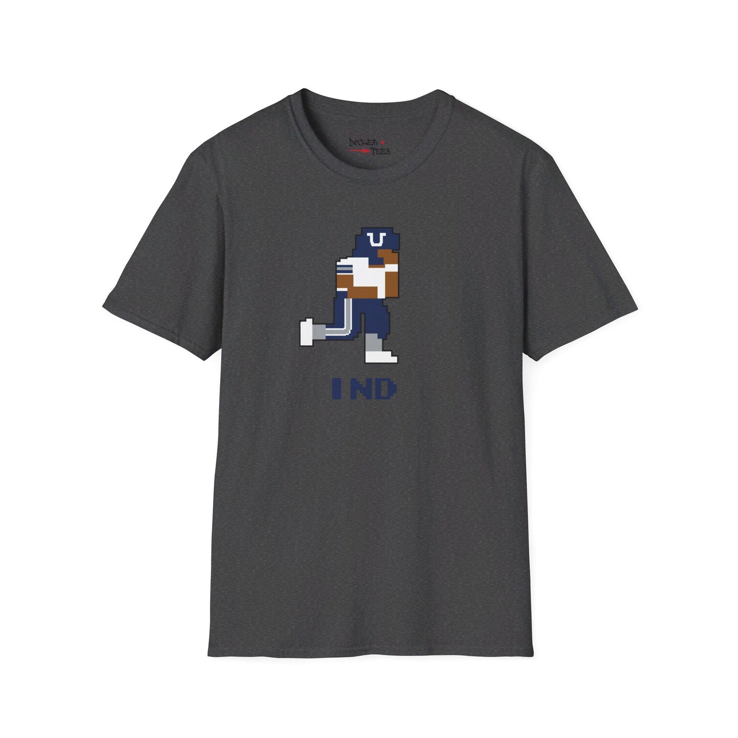 8-Bit Retro Indianapolis Football Unisex Softstyle T-Shirt