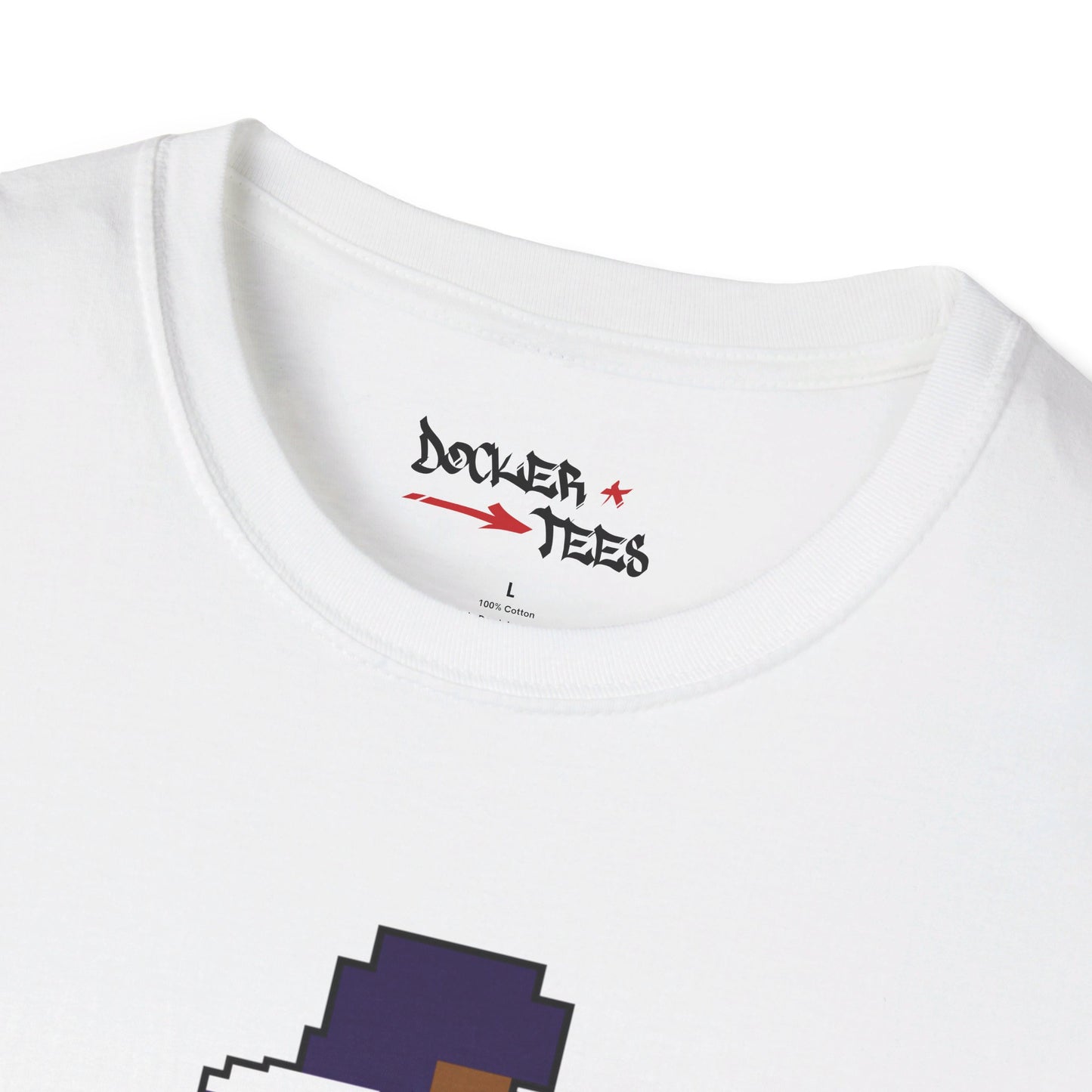 8-Bit Retro Baltimore Football Unisex Softstyle T-Shirt