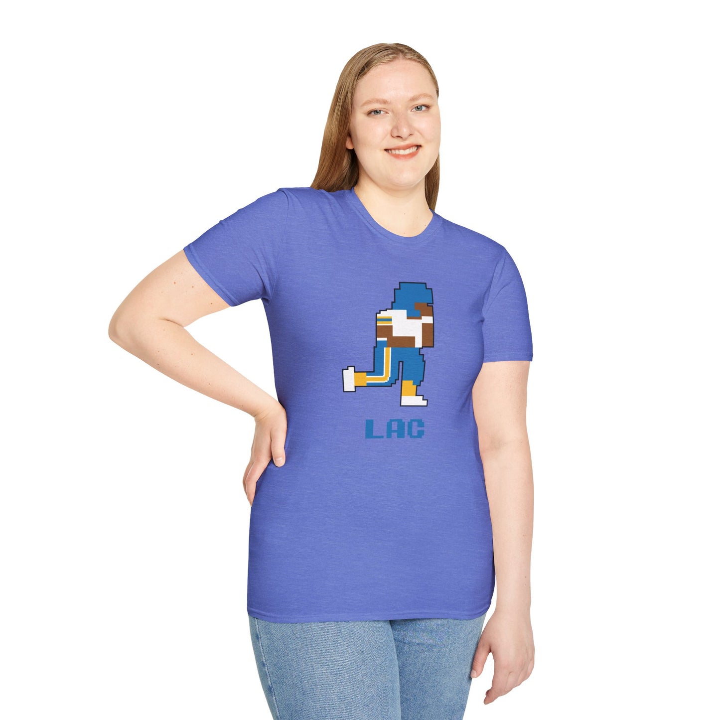 8-Bit Retro Los Angeles Chargers Unisex Softstyle T-Shirt