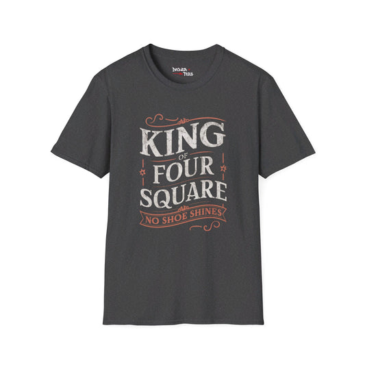 King of Four Square Softstyle T-Shirt