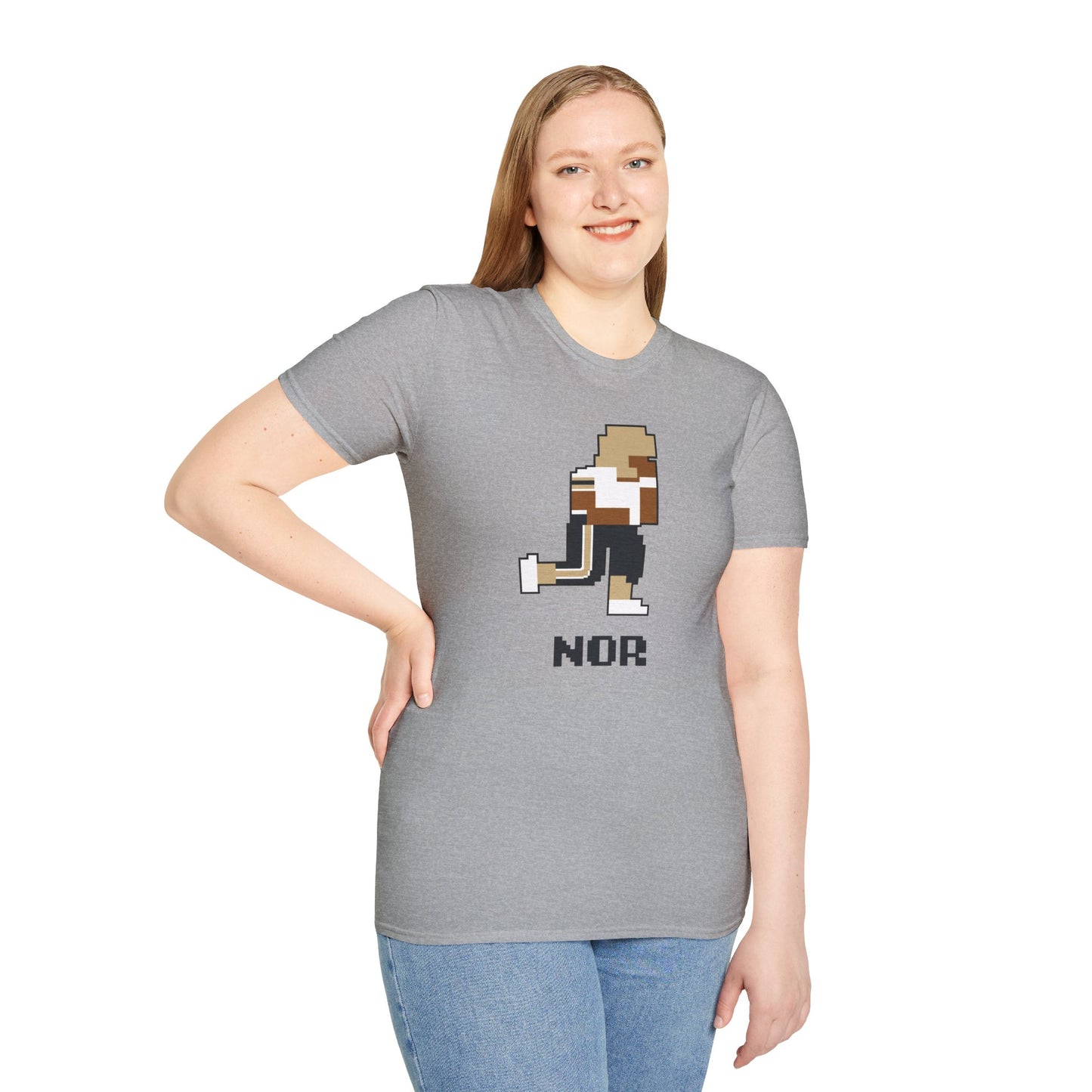 8-Bit Retro New Orleans Saints Unisex Softstyle T-Shirt