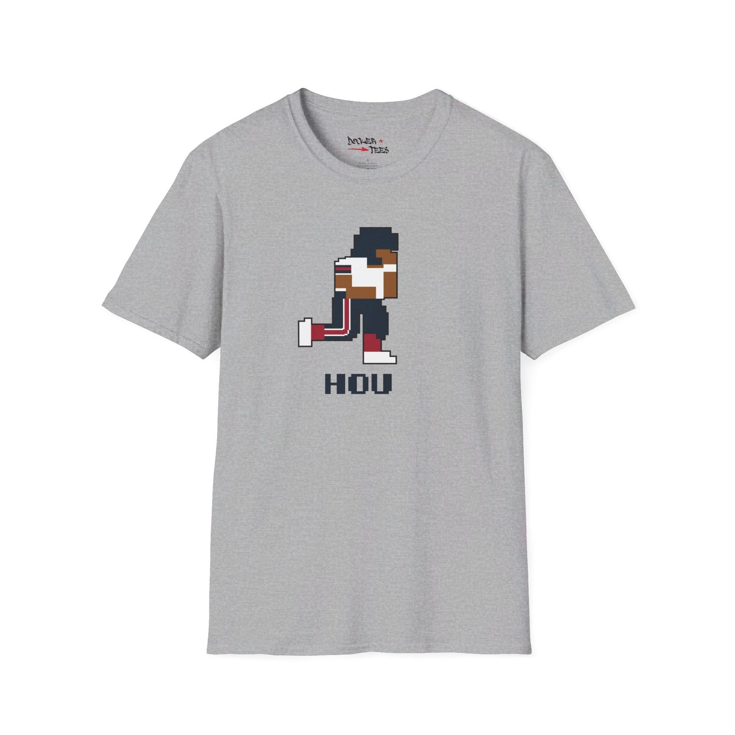 8-Bit Retro Houston Football Unisex Softstyle T-Shirt