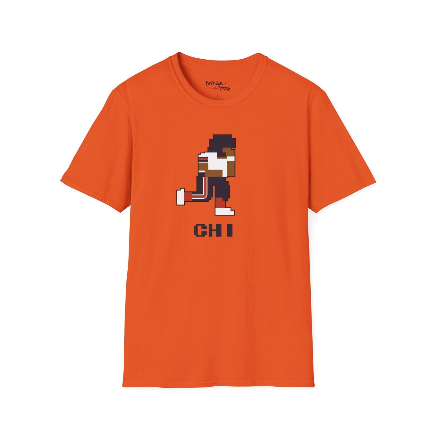 8-Bit Retro Chicago Football Unisex Softstyle T-Shirt