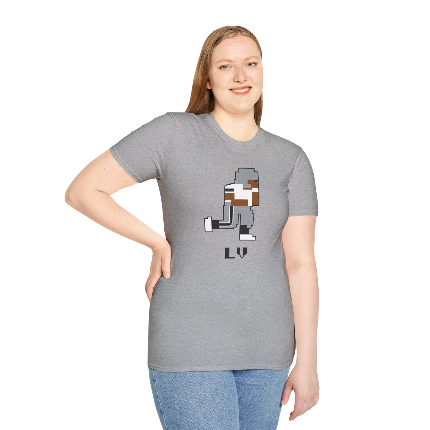 8-Bit Retro Las Vegas Raiders Unisex Softstyle T-Shirt