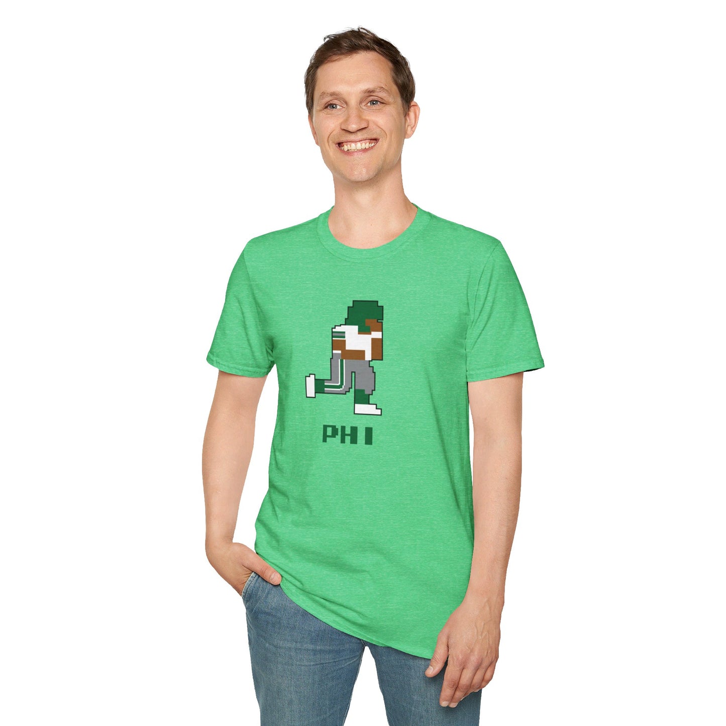 8-Bit Retro Philadelphia Football Unisex Softstyle T-Shirt