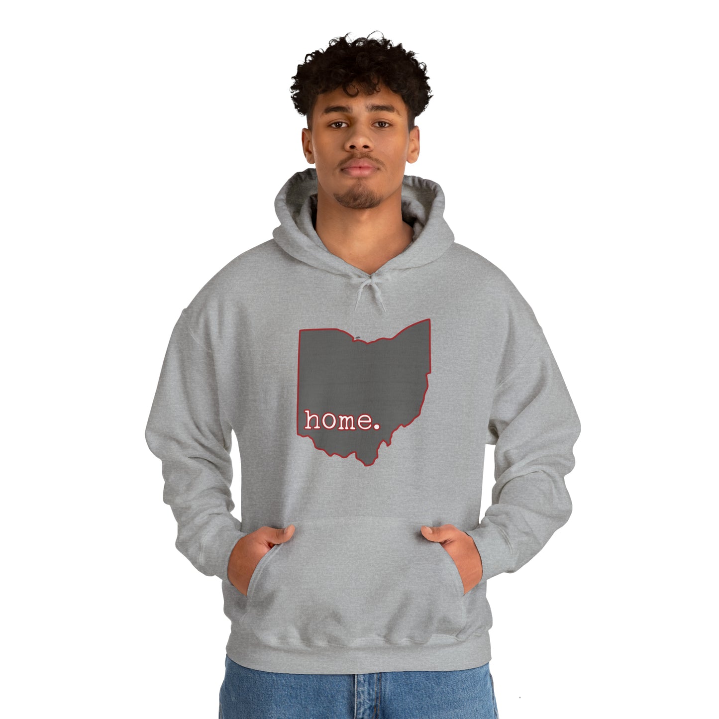 Ohio Home - Scarlet and Gray Hooded Sweatshirt