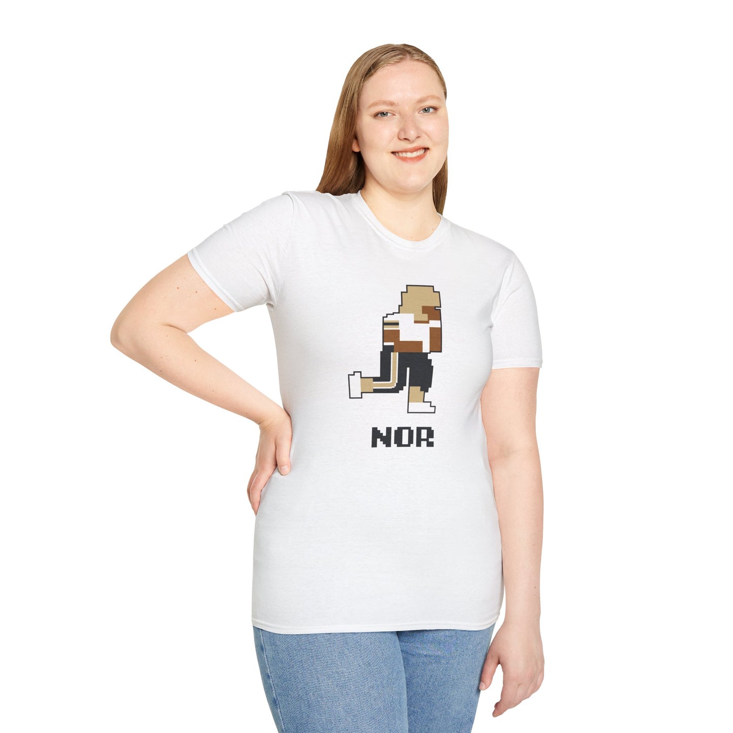 8-Bit Retro New Orleans Saints Unisex Softstyle T-Shirt