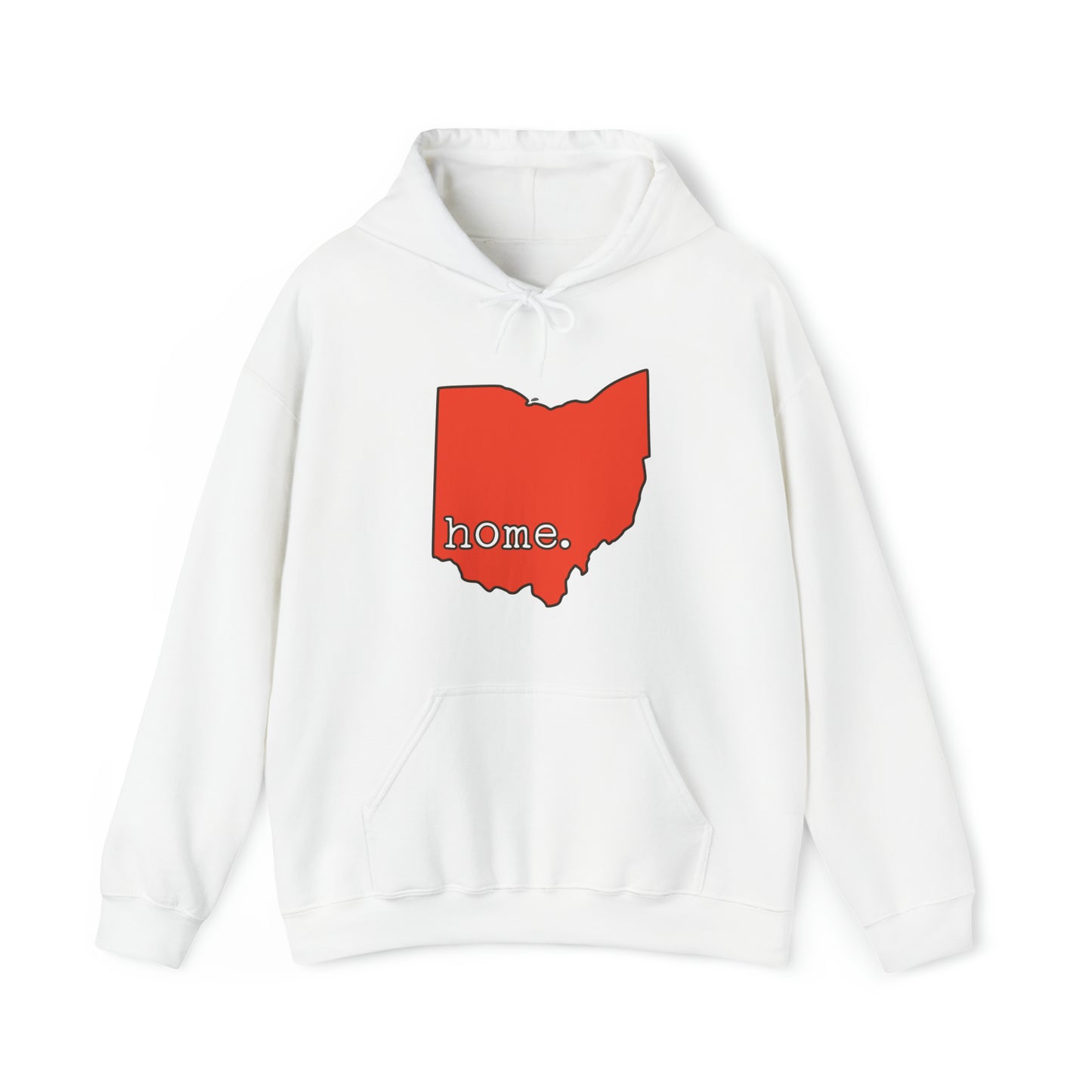 Ohio Home - Orange and Brown Hooded Sweatshirt