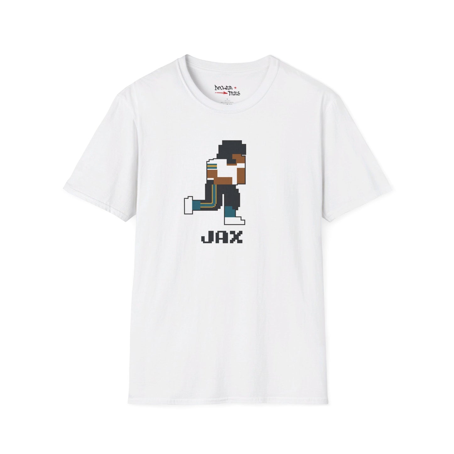 8-Bit Retro Jacksonville Football Unisex Softstyle T-Shirt