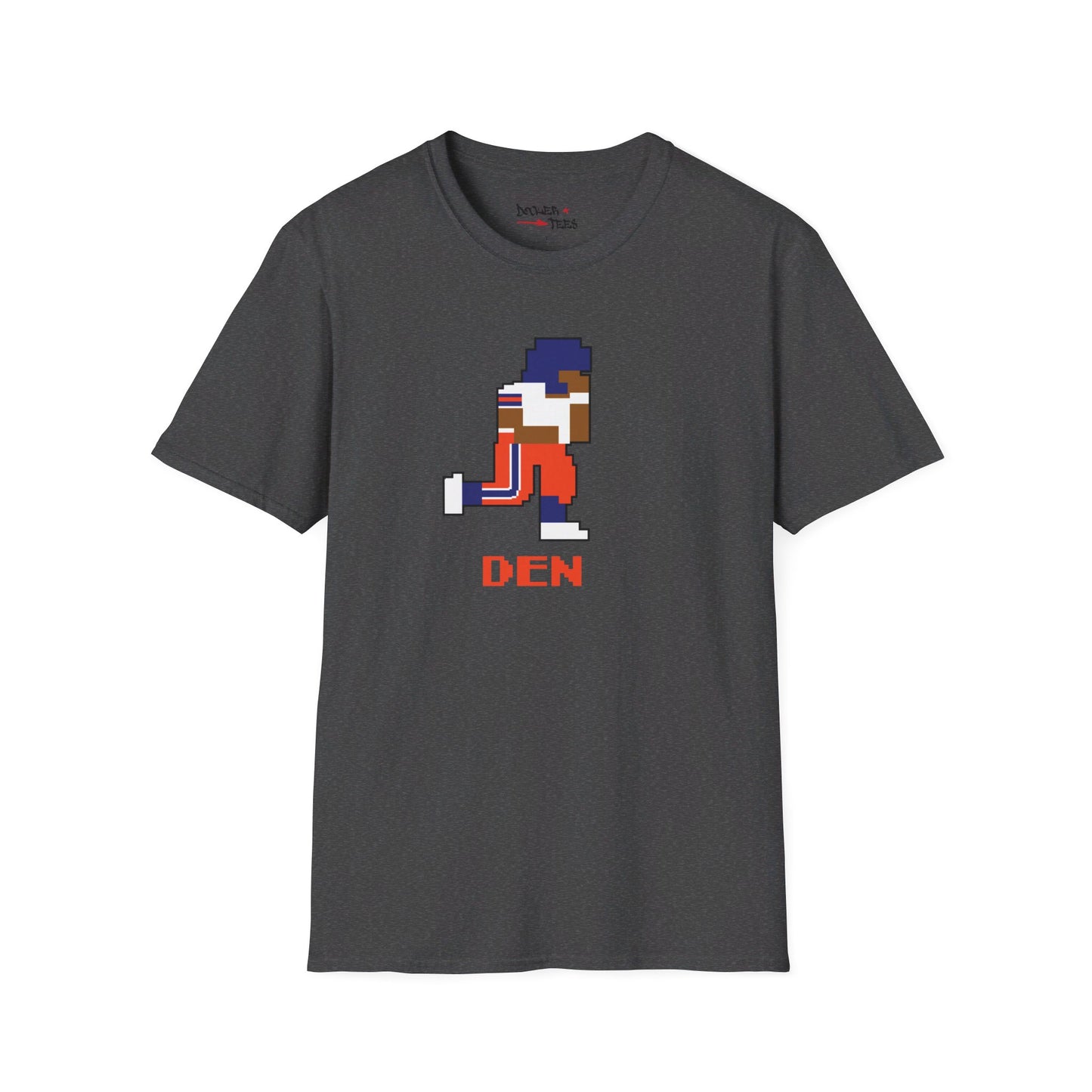 8-Bit Retro Denver Football Unisex Softstyle T-Shirt