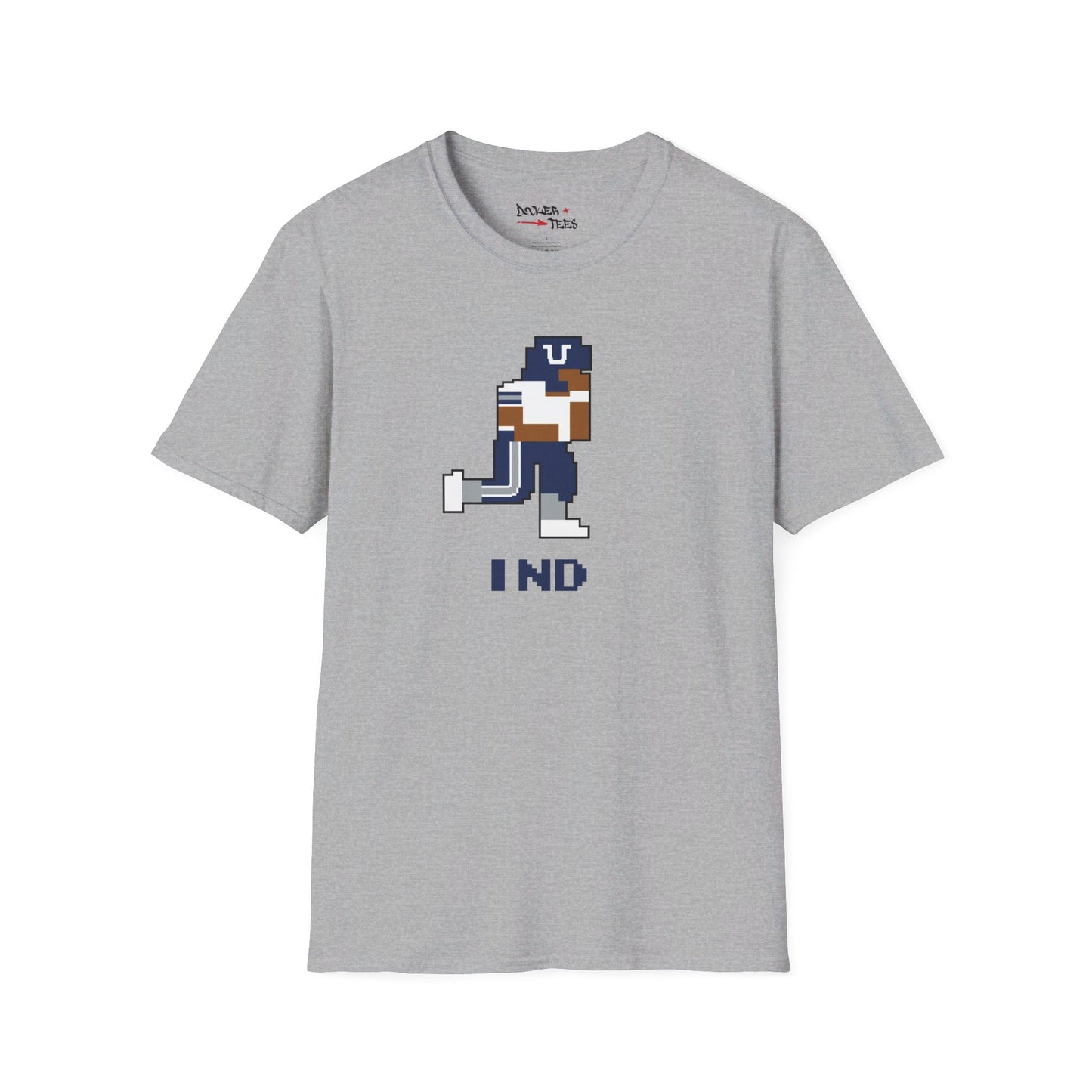 8-Bit Retro Indianapolis Football Unisex Softstyle T-Shirt