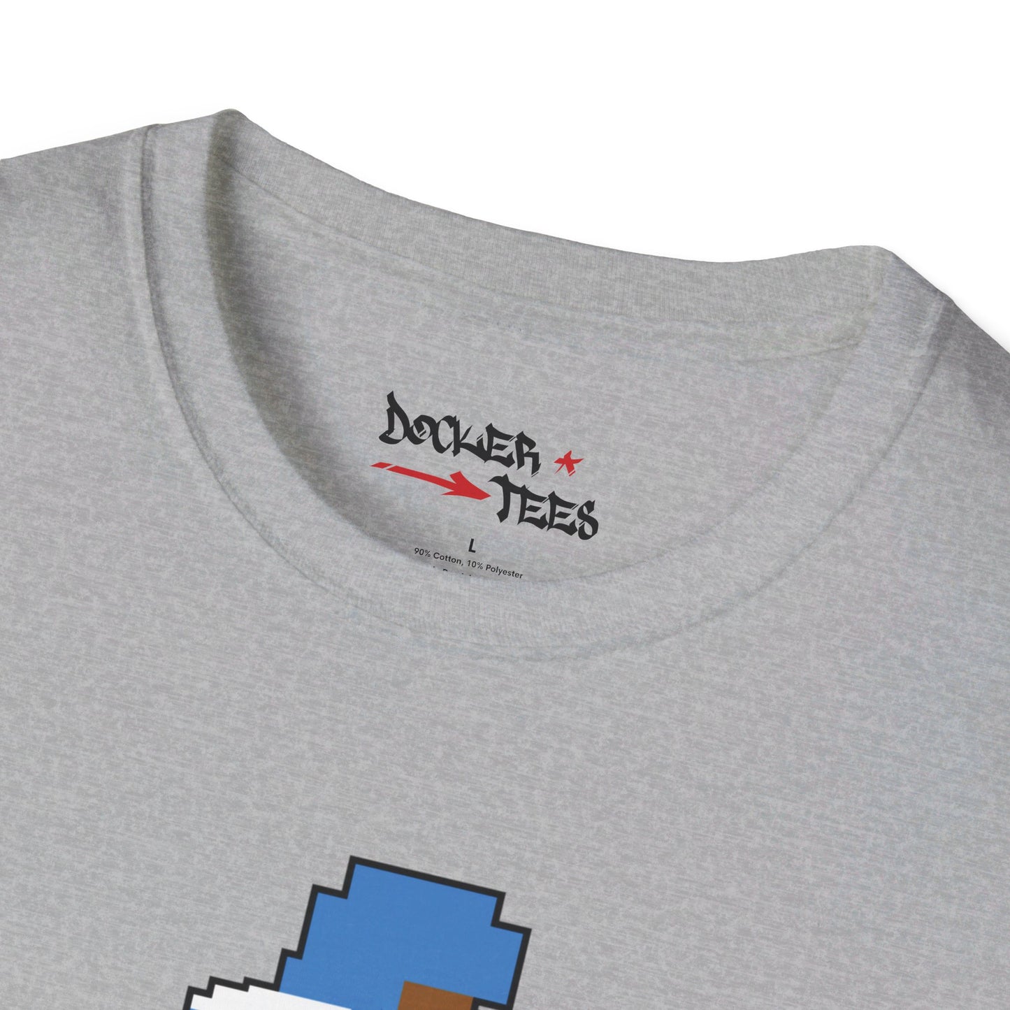 8-Bit Retro Throwback Houston Football Unisex Softstyle T-Shirt