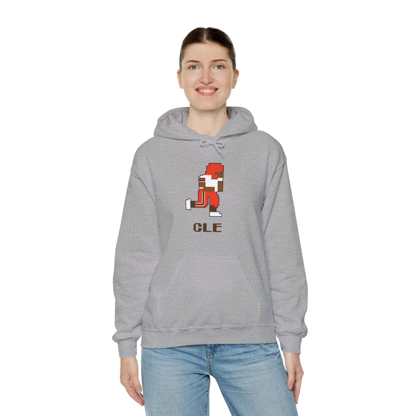 8-Bit Retro Cleveland Football Unisex Hoodie