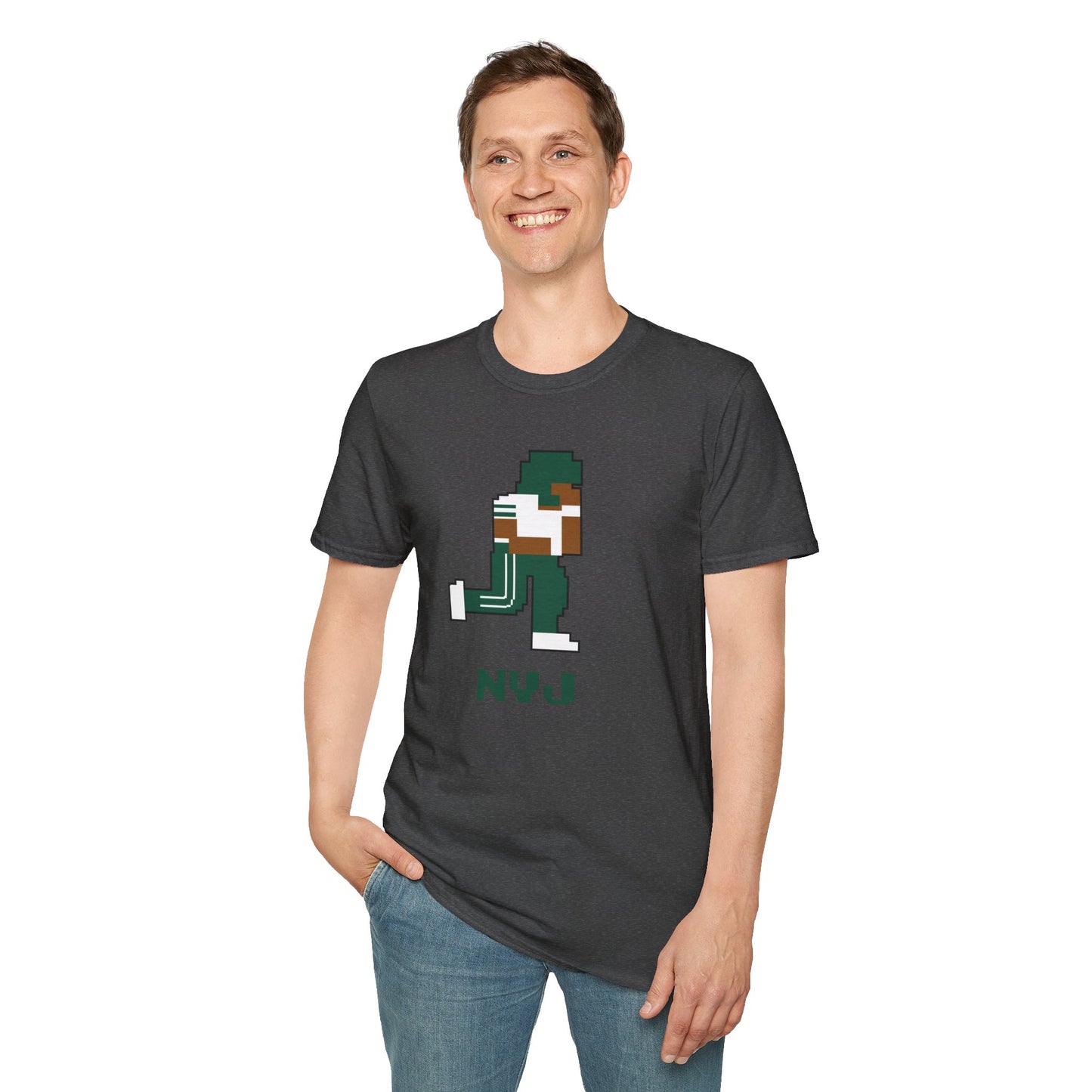 8-Bit Retro New York Jets Unisex Softstyle T-Shirt