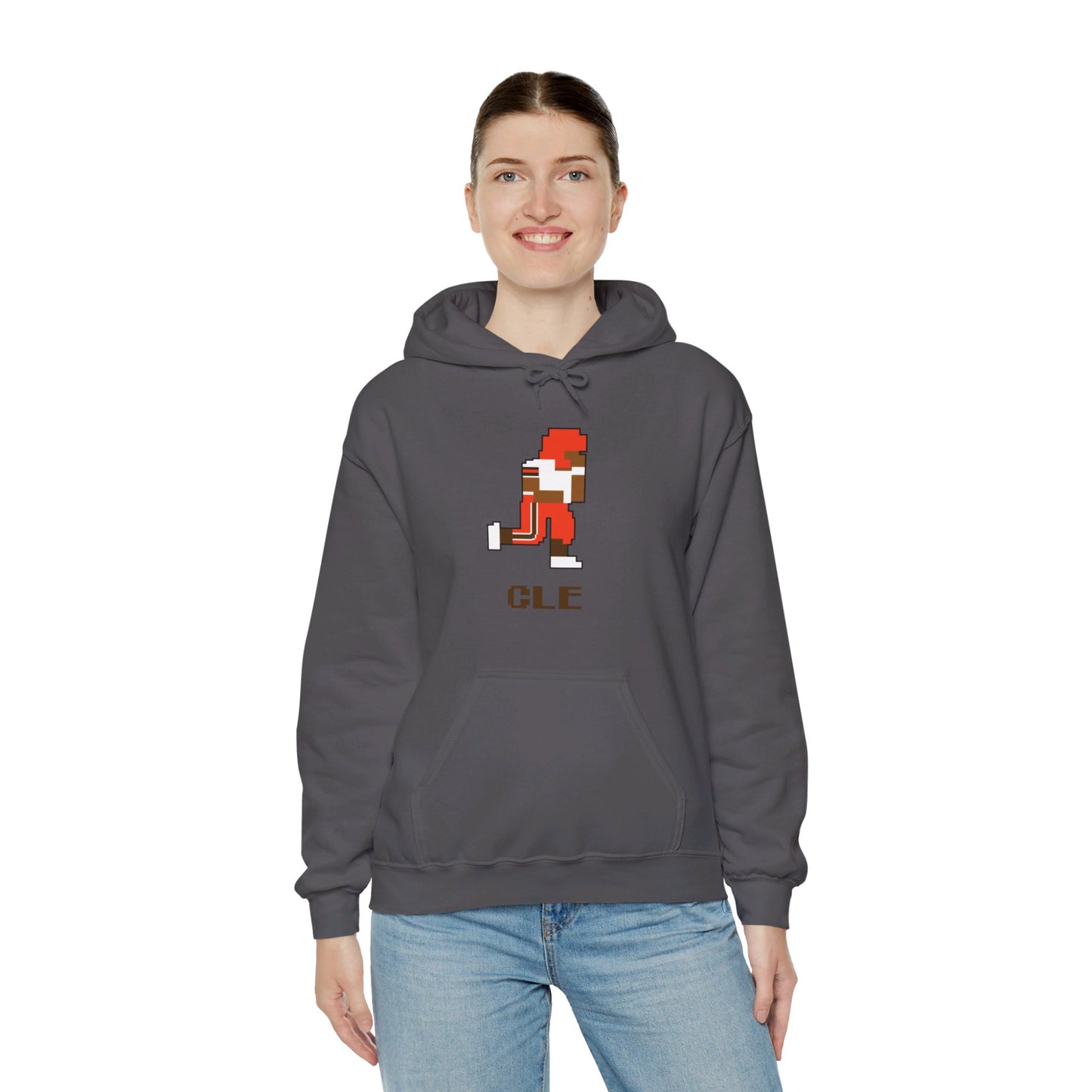 8-Bit Retro Cleveland Football Unisex Hoodie