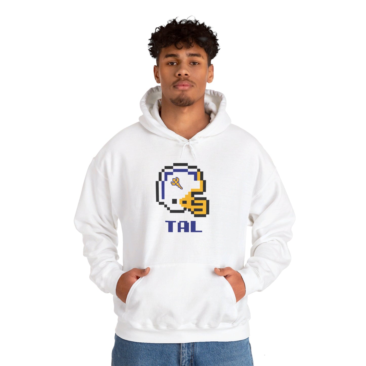 8-Bit Retro Tallmadge Helmet  Unisex Heavy Blend Hoodie