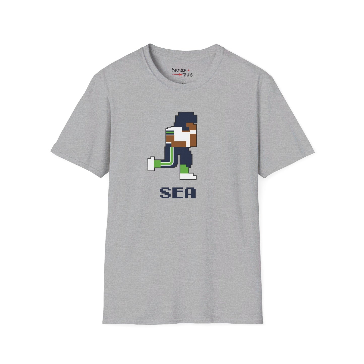 8-Bit Retro Seattle Football Unisex Softstyle T-Shirt