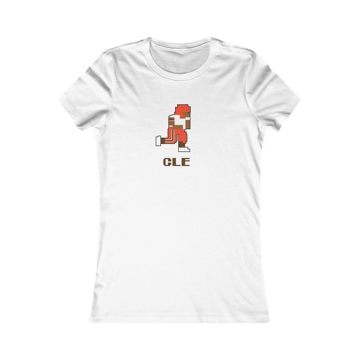 8-Bit Retro Cleveland Browns Women's Favorite Tee