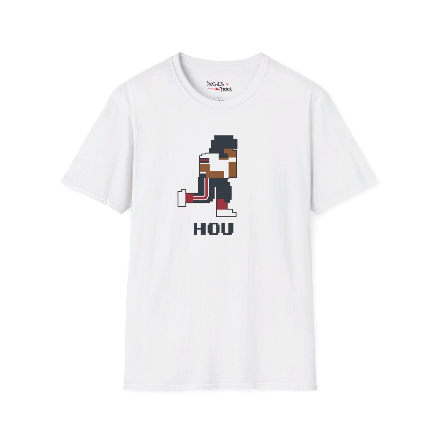 8-Bit Retro Houston Football Unisex Softstyle T-Shirt