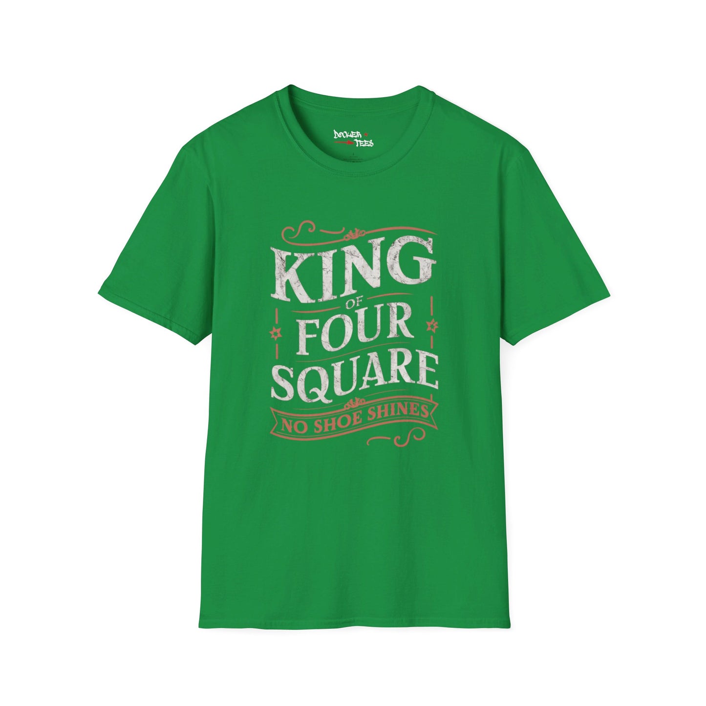 King of Four Square Softstyle T-Shirt