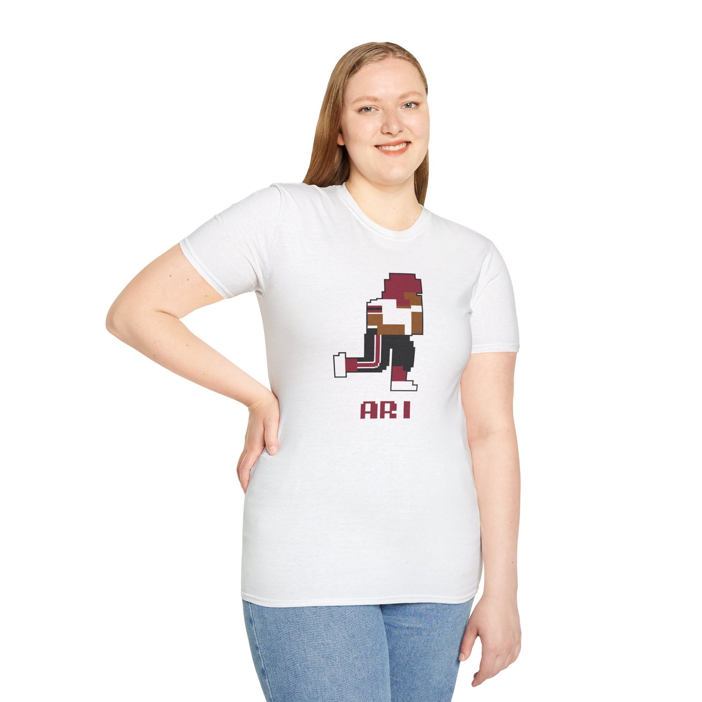 8-Bit Retro Arizona Cardinals Unisex Softstyle T-Shirt