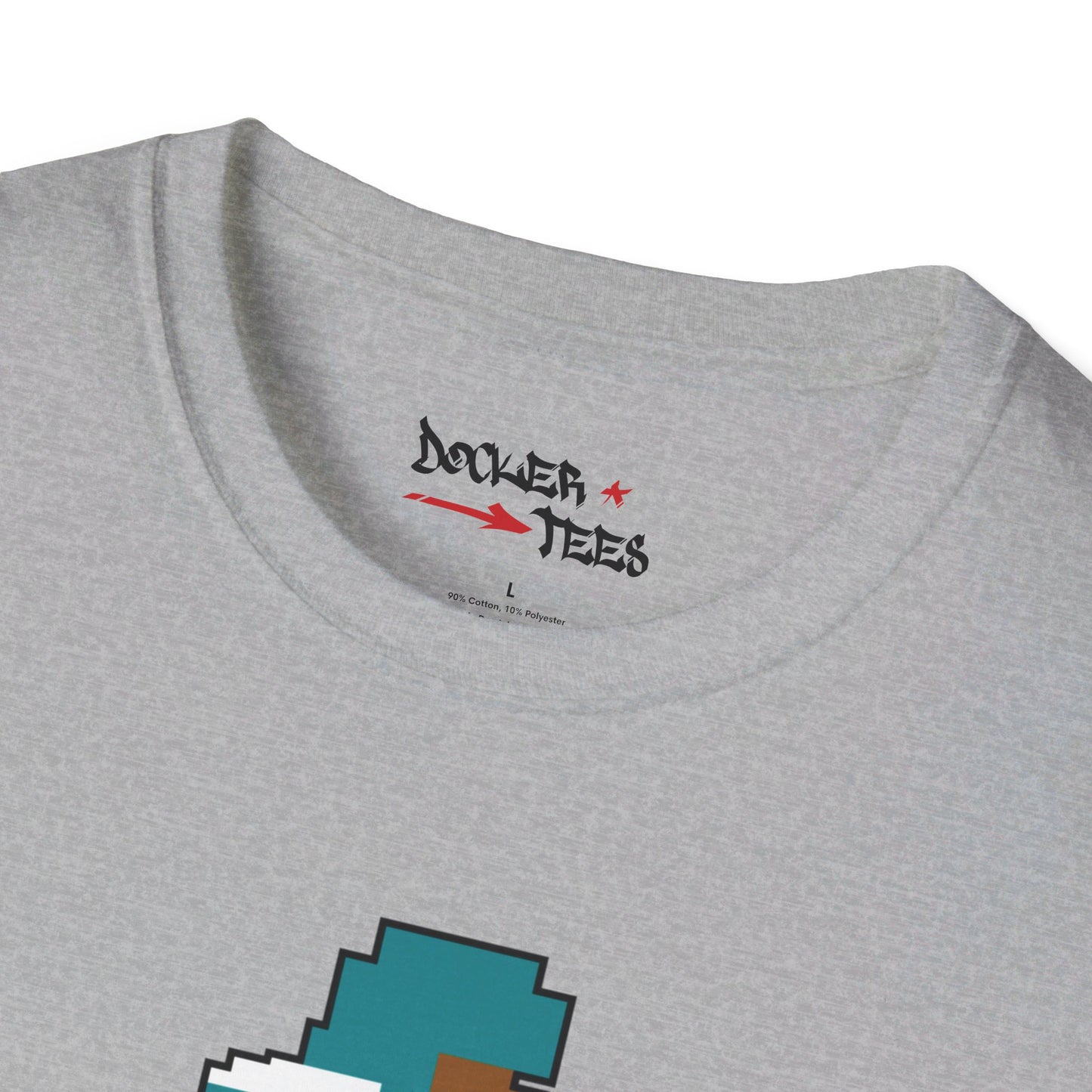 8-Bit Retro Miami Football Unisex Softstyle T-Shirt