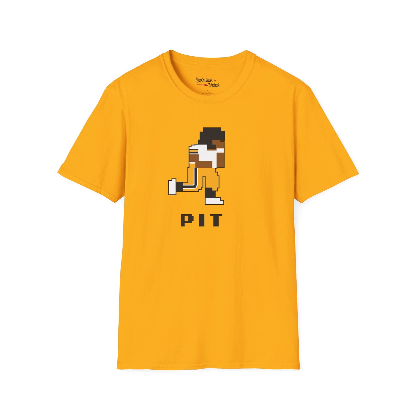 8-Bit Retro Pittsburgh Football Unisex Softstyle T-Shirt