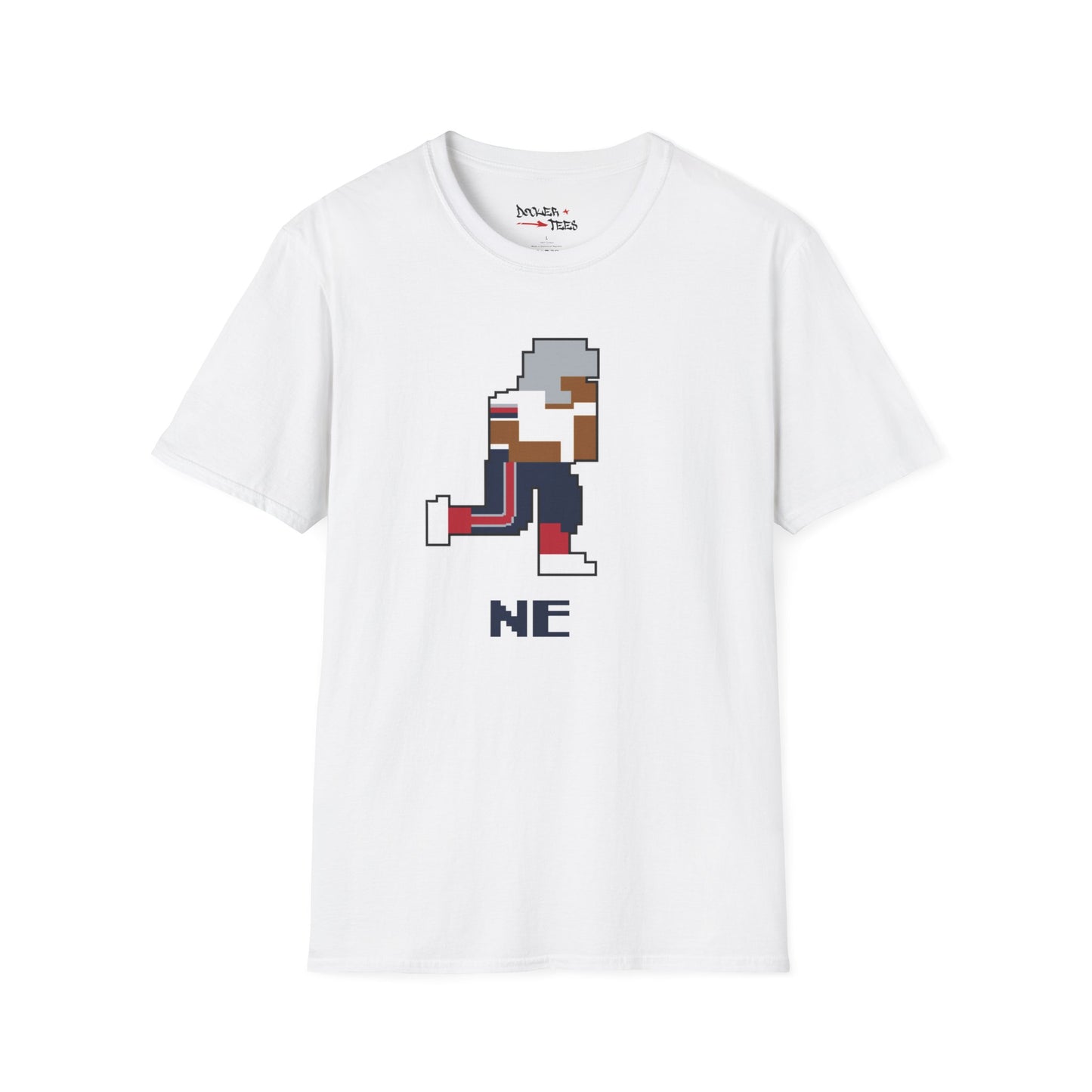 8-Bit Retro New England Patriots Unisex Softstyle T-Shirt