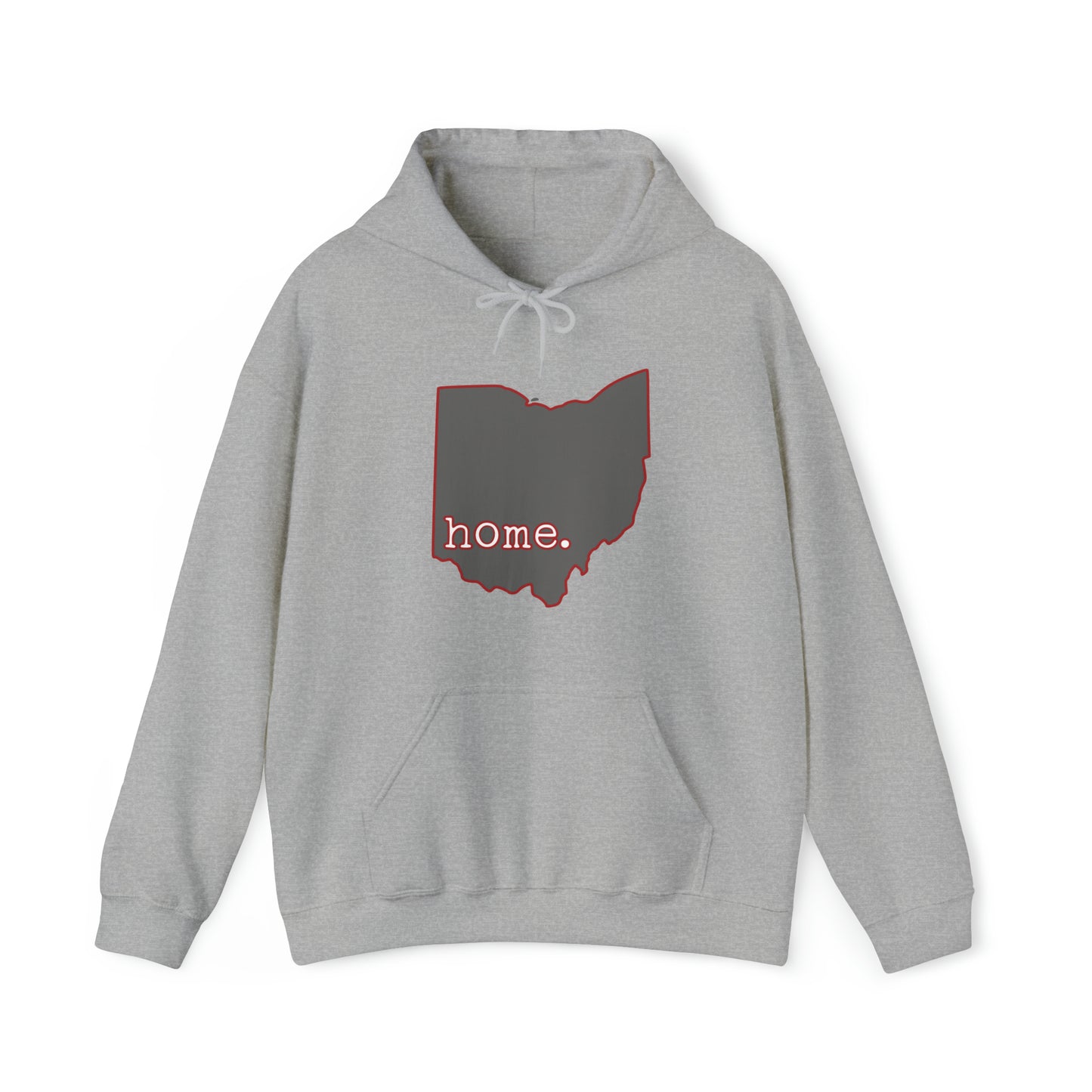 Ohio Home - Scarlet and Gray Hooded Sweatshirt