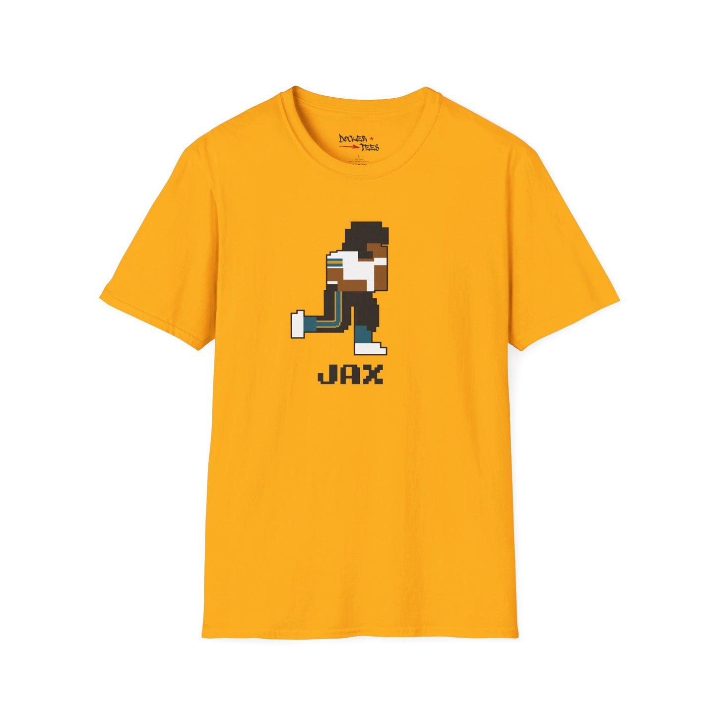 8-Bit Retro Jacksonville Football Unisex Softstyle T-Shirt