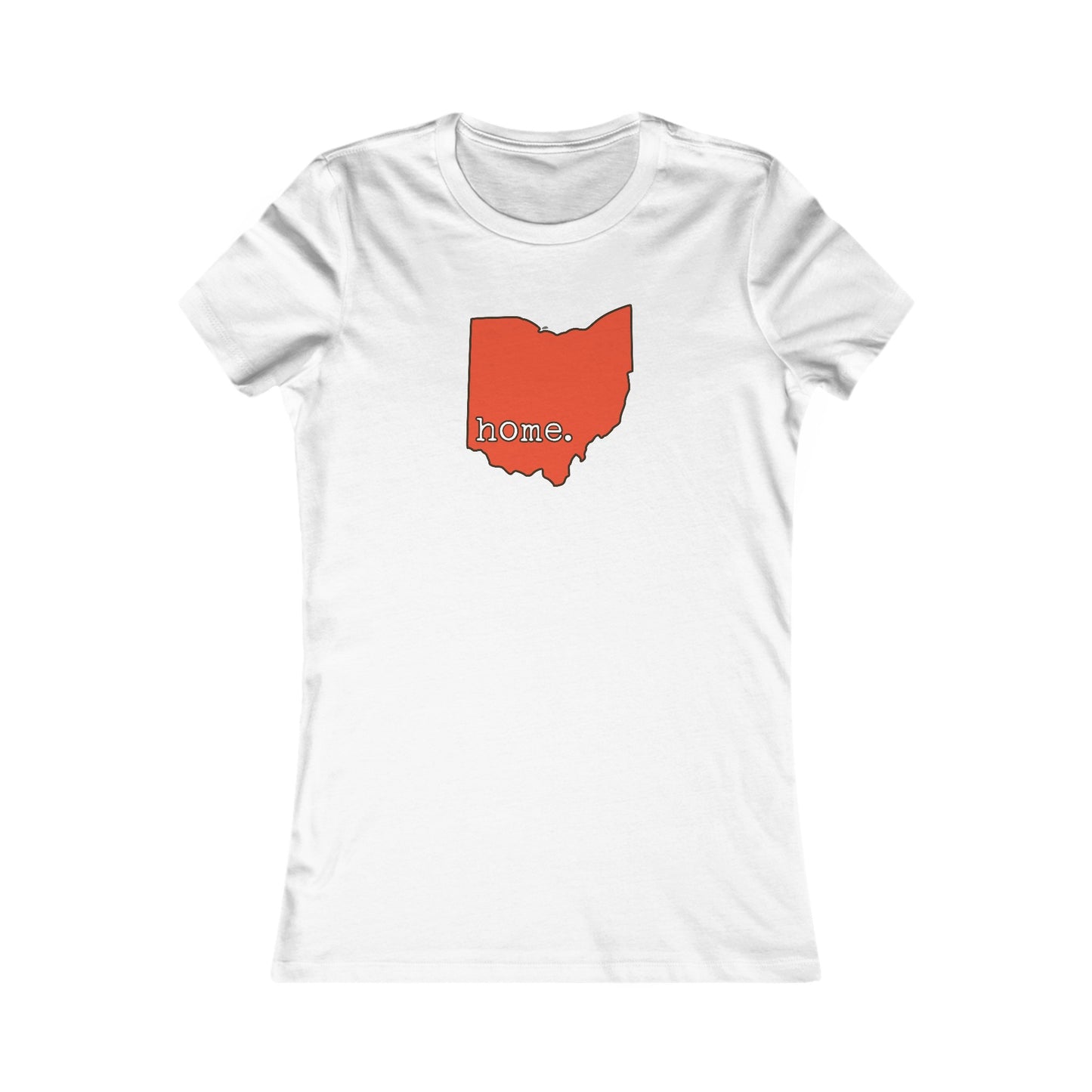 Ohio Home - Orange and Brown Women's Favorite Tee