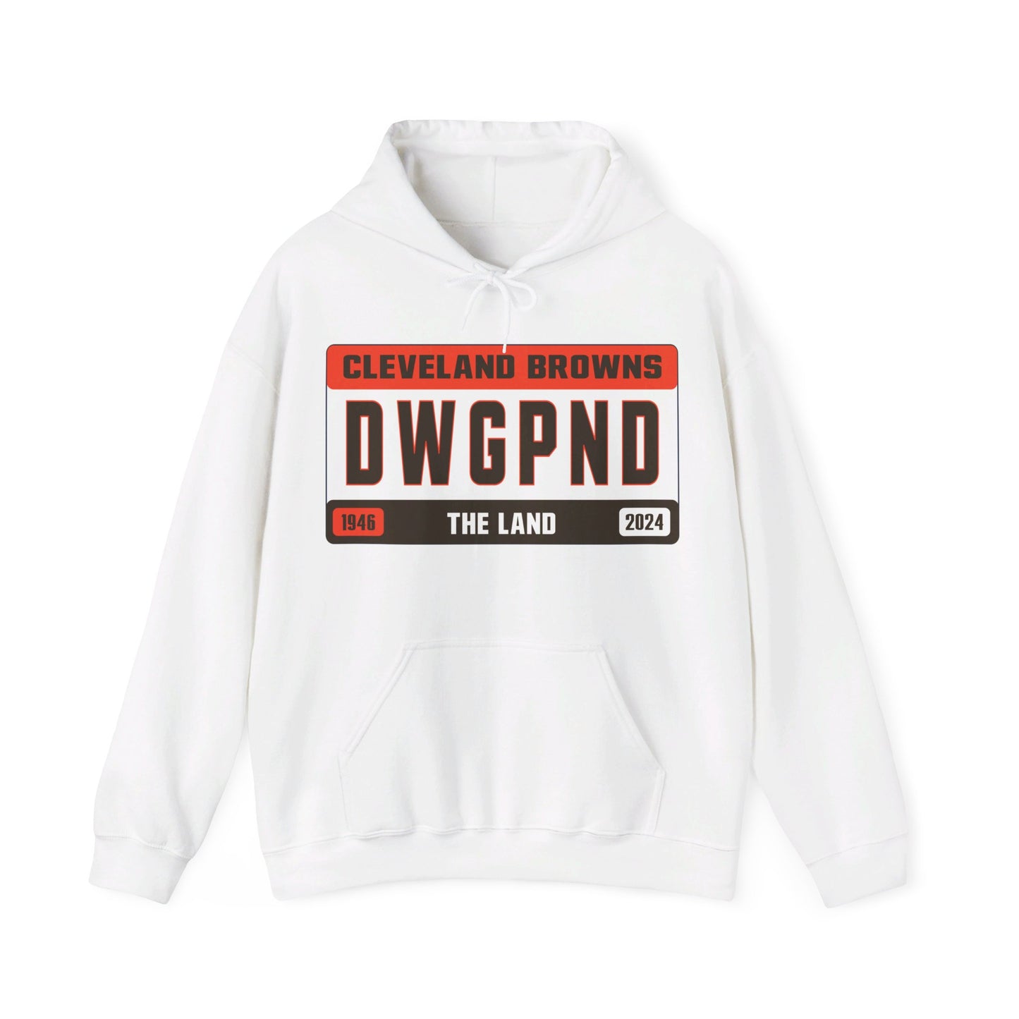 Cleveland Browns License Plate Hoodie