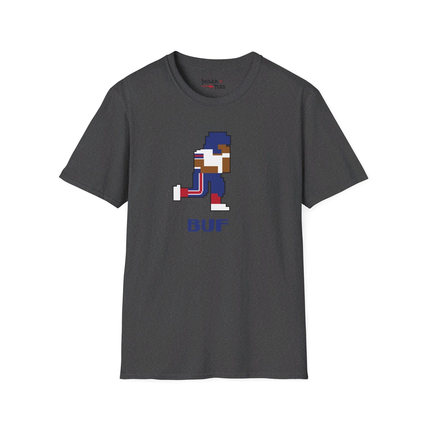 8-Bit Retro Buffalo Football Unisex Softstyle T-Shirt