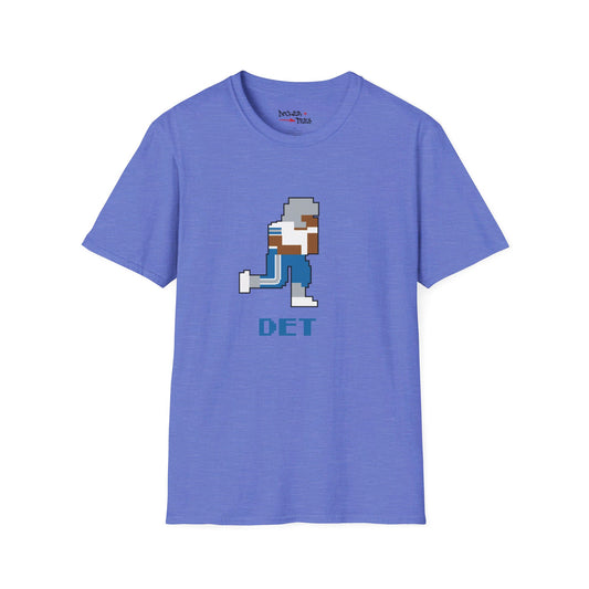 8-Bit Retro Detroit Football Unisex Softstyle T-Shirt