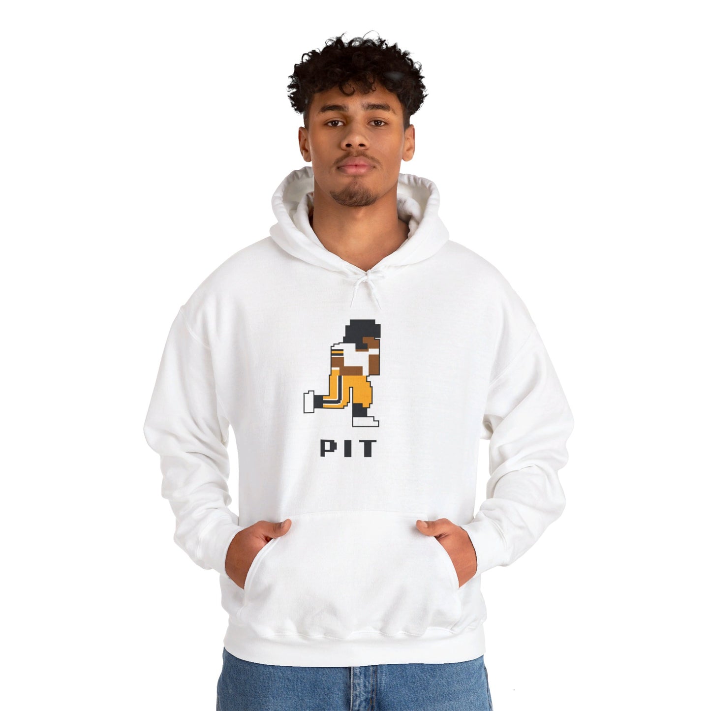 8-Bit Retro Pittsburgh Football Unisex Hoodie