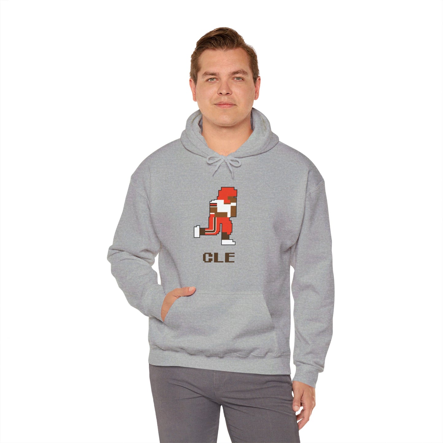 8-Bit Retro Cleveland Football Unisex Hoodie