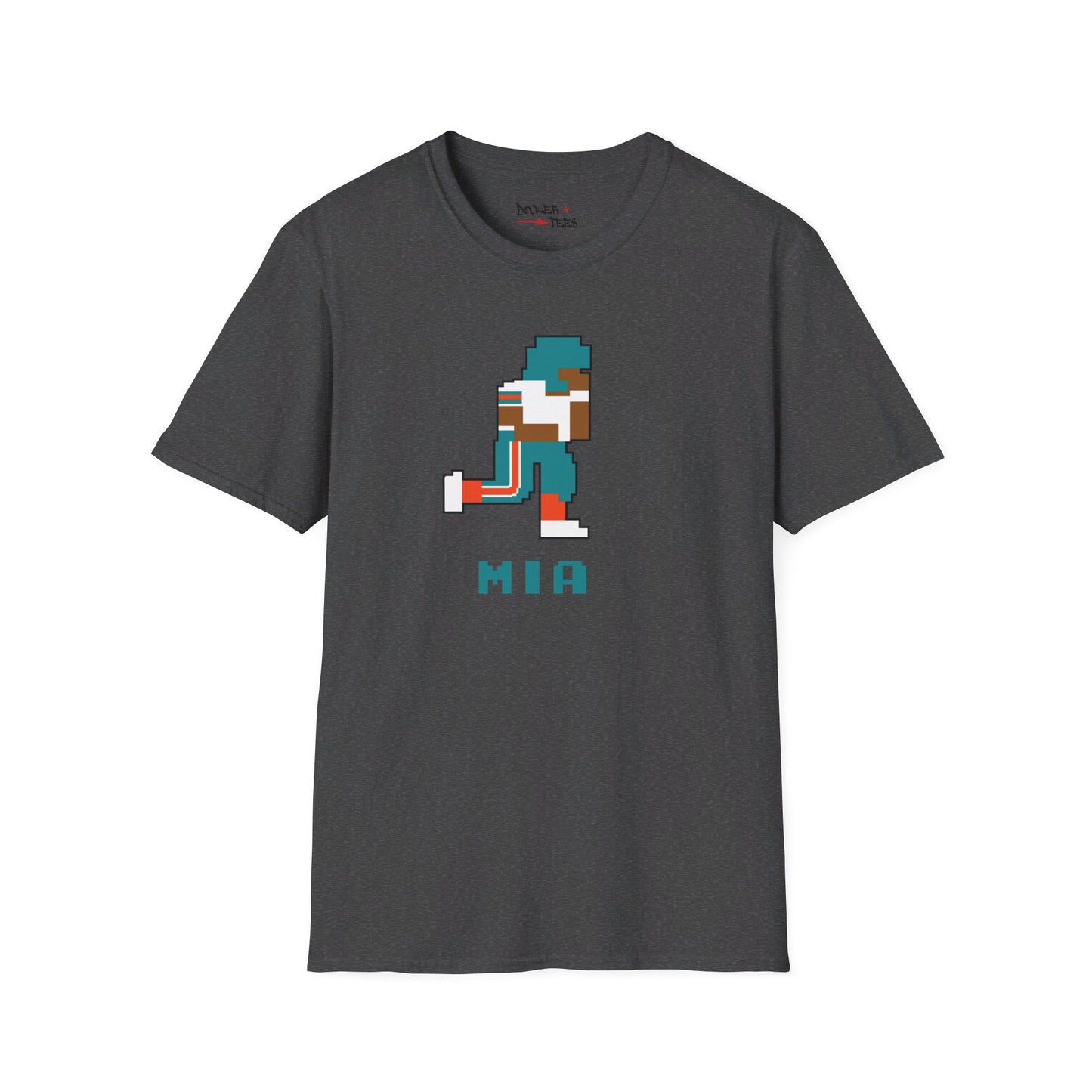 8-Bit Retro Miami Football Unisex Softstyle T-Shirt